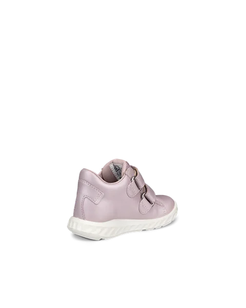 ECCO® SP.1 Lite Infant Kinder Ledersneaker mit Klettverschluss - Pink - B