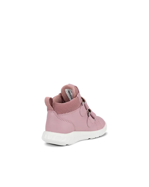 ECCO® SP.1 Lite Kinder Gore-Tex Ledersneaker mit Klettverschluss - Pink - B