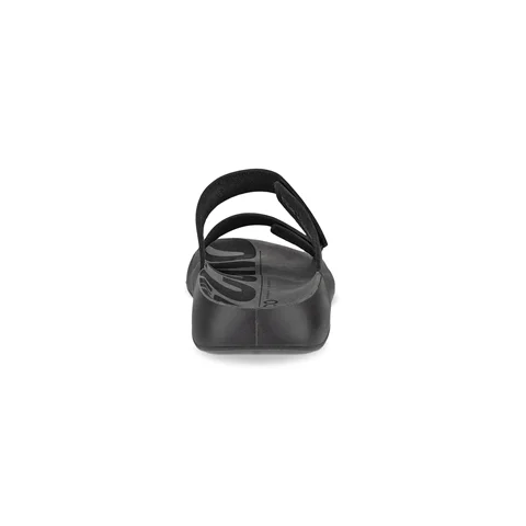 Dámske kožené sandále 2 remienky ECCO® Cozmo - Čierna - Heel