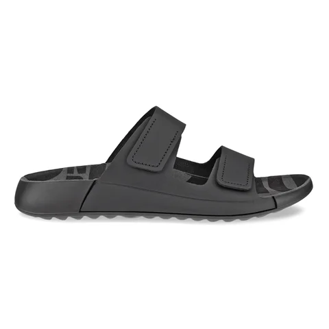 Dámske kožené sandále 2 remienky ECCO® Cozmo - Čierna - Outside