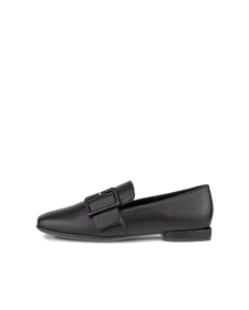 Women's ECCO® Anine Squared Leather Loafer - Black - O