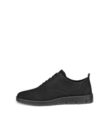 Ženski čevlji z vezalkami iz nubuk usnja ECCO® Bella - črna - O