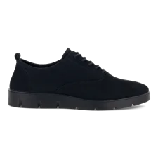 Women's ECCO® Bella Nubuck Lace-Up Shoe - Black - Outside
