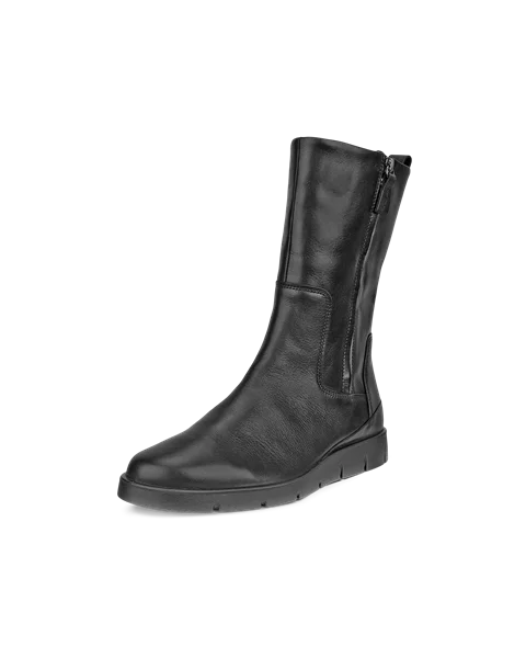 Women's ECCO® Bella Leather High-Cut Boot - Black - M