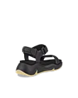 Women's ECCO® Chunky Sandal Leather Platform Sandal - Black - B