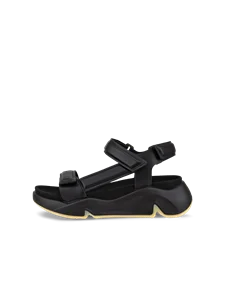 ECCO® Chunky Sandal ādas platformas sandales sievietēm - Melns - O
