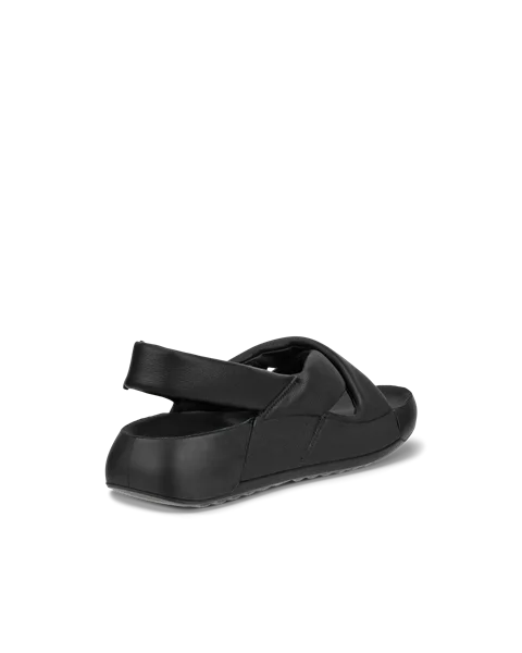 Women's ECCO® Cozmo PF Leather Sandal - Black - B