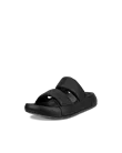 Women's ECCO® Cozmo PF Leather Two Strap Sandal - Black - M