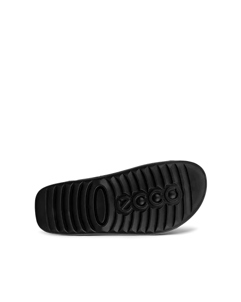 Women's ECCO® Cozmo PF Leather Two Strap Sandal - Black - S