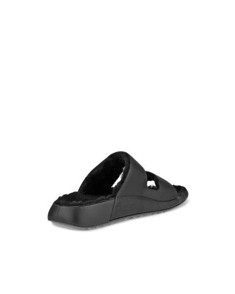 ECCO® Cozmo Sandal sandaler i læder med to remme til damer - Sort - B