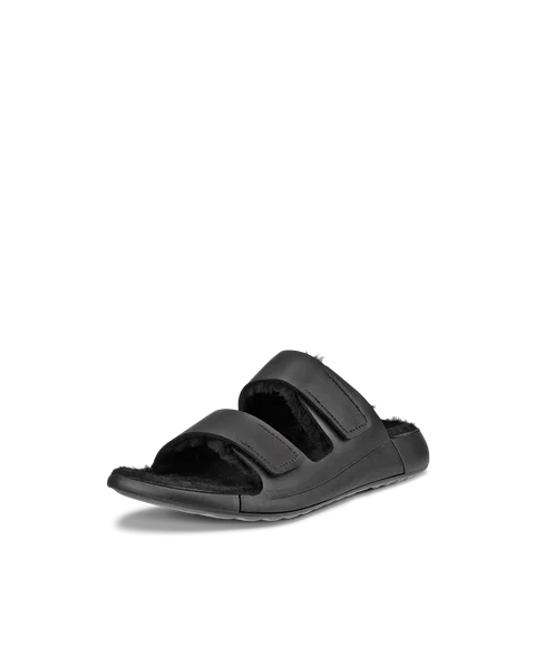 ECCO® Cozmo Sandal sandaler i læder med to remme til damer - Sort - M