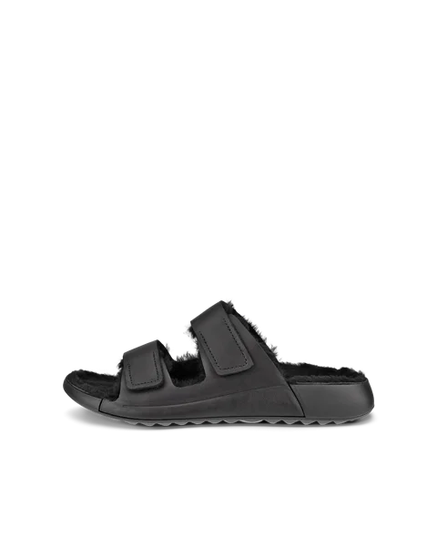 ECCO® Cozmo Sandal sandaler i læder med to remme til damer - Sort - O