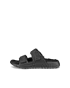 ECCO® Cozmo Sandal Dames nubuck sandaal met twee bandjes - Zwart - O