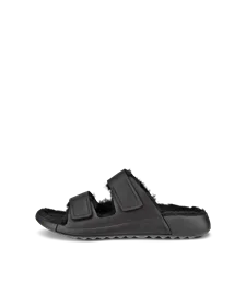 ECCO® Cozmo Sandal Dames leren sandaal met twee bandjes - Zwart - O