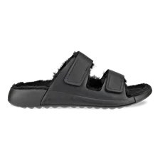 ECCO® Cozmo Sandal Damen Ledersandale mit zwei Riemen - Schwarz - Outside