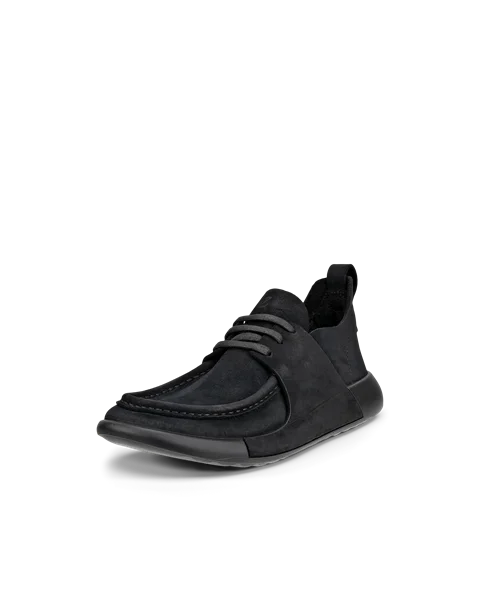 Damskie nubukowe buty z przeszyciem ECCO® Cozmo - Czarny - M