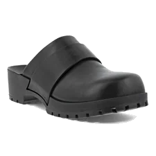 ECCO® Comfort Clog tøfler i læder til damer - Sort - Main