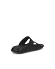 ECCO® Cozmo ženske kožne sandale s dvjema trakama - Crno - B