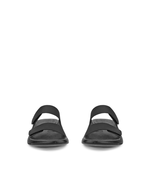 ECCO® Cozmo ženske kožne sandale s dvjema trakama - Crno - Front_Pair
