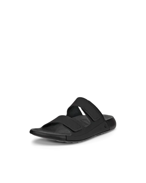 ECCO® Cozmo ženske kožne sandale s dvjema trakama - Crno - M