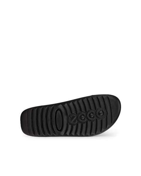 ECCO® Cozmo ženske kožne sandale s dvjema trakama - Crno - S
