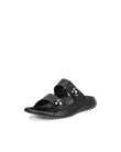 Dámske kožené sandále 2 remienky ECCO® Cozmo - Čierna - M