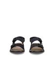 Women's ECCO® Cozmo Nubuck Two Strap Sandal - Black - Front_Pair