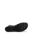 ECCO® Felicia ādas sandales ar ķīļveida papēdi sievietēm - Melns - S