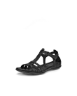 Dámské kožené sandály s nártovou sponou ECCO® Flash - Černá - M