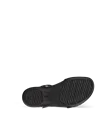 ECCO® Flash ženske kožne sandale s remenom u obloiku slova T - Crno - S