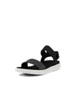 ECCO® Flowt ženske ravne sandale od nubuka - Crno - M