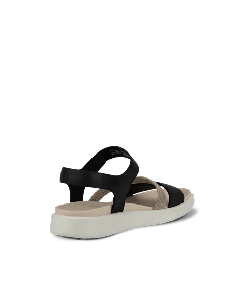 ECCO® Flowt Damen Flache Nubuksandale - Schwarz - B