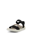ECCO® Flowt Damen Flache Nubuksandale - Schwarz - M