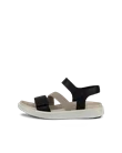 ECCO® Flowt Damen Flache Nubuksandale - Schwarz - O