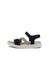 ECCO® Flowt Damen Flache Nubuksandale - Schwarz - O