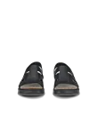 Women's ECCO® Flowt Wedge Cork Leather Cork Heeled Wedge Sandal - Black - Front_Pair