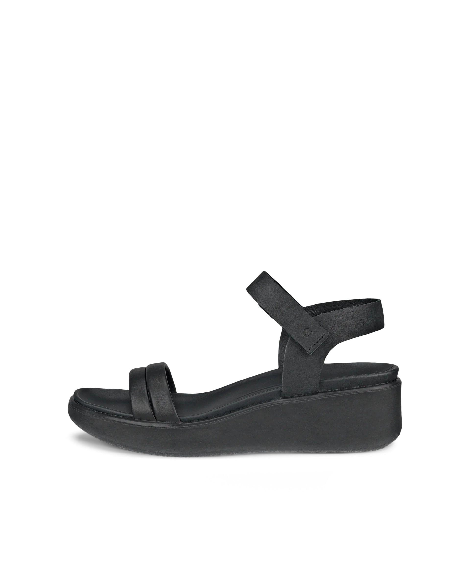 ECCO Flowt Wedge LX W - Women’s Leather Wedge Sandal - Black - Size: 7.5 (EU 41)