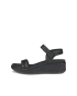 ECCO® Flowt LX sandaler i læder med kilehæl til damer - Sort - O
