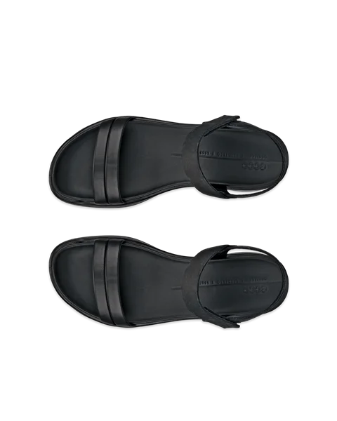 ECCO® Flowt LX sandale compensée cuir pour femme - Noir - Top_Left_Pair