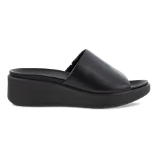 ECCO® Flowt LX sandale compensée cuir pour femme - Noir - Outside