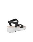 ECCO® Flowt Wedge LX Damen Nubukleder Sandale mit Keilabsatz - Schwarz - B
