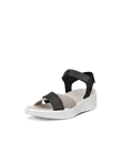 ECCO® Flowt Wedge LX Damen Nubukleder Sandale mit Keilabsatz - Schwarz - M