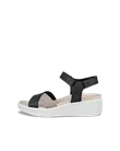 ECCO® Flowt Wedge LX Damen Nubukleder Sandale mit Keilabsatz - Schwarz - O
