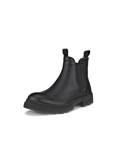 Women's ECCO® Grainer Leather Chelsea Boot - Black - M