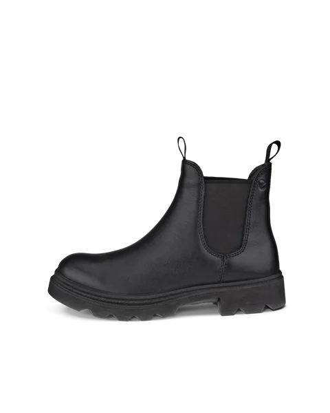 Women's ECCO® Grainer Leather Chelsea Boot - Black - O