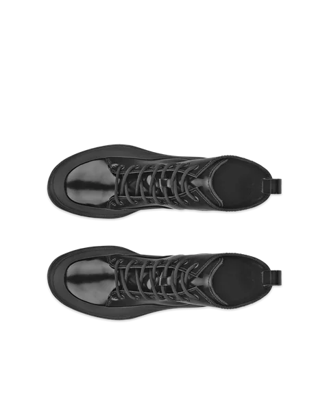 ECCO® Grainer mellemhøj støvle i læder til damer - Sort - Top_Left_Pair