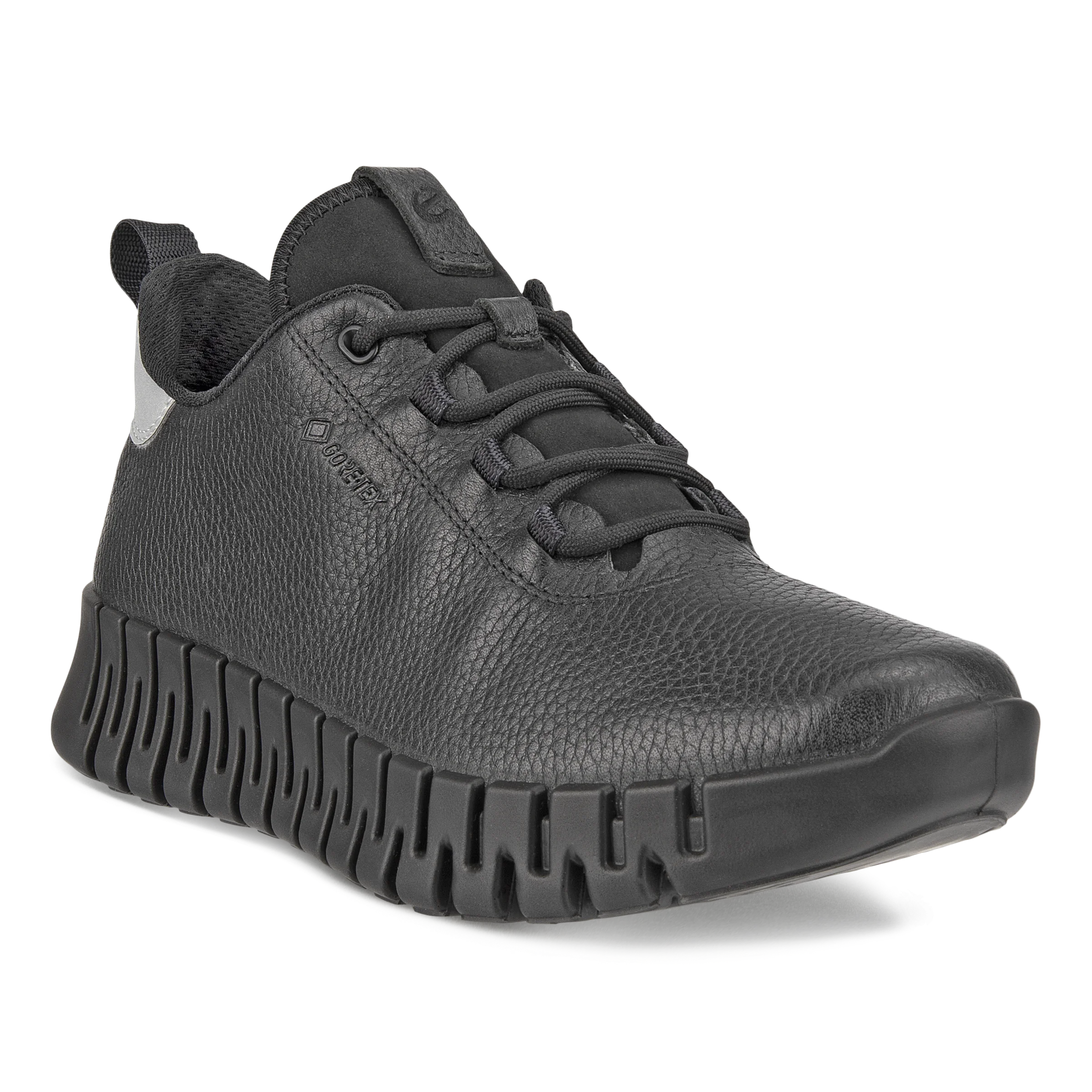 ECCO Gruuv W – Dames leren sneaker met Gore-Tex – Zwart – Size: 35 (UK 2.5-3)