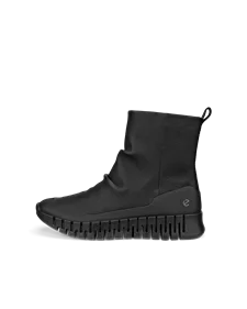 ECCO® Gruuv læderstøvler til damer - Sort - O