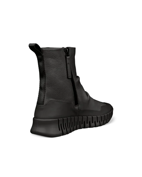 ECCO® Gruuv bottes mi-hautes en cuir pour femme - Noir - B