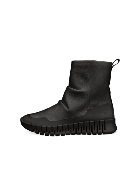 ECCO® Gruuv bottes mi-hautes en cuir pour femme - Noir - O